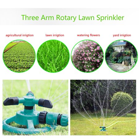 -Garden Sprinkler Watering Head Lawn - Three Arm Rotating 360 degree - MGTA2024