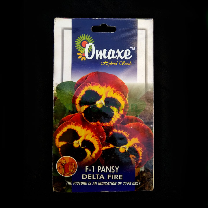 Delta Fire F1 Pansy – (10 seeds) – Omaxe - Indian
