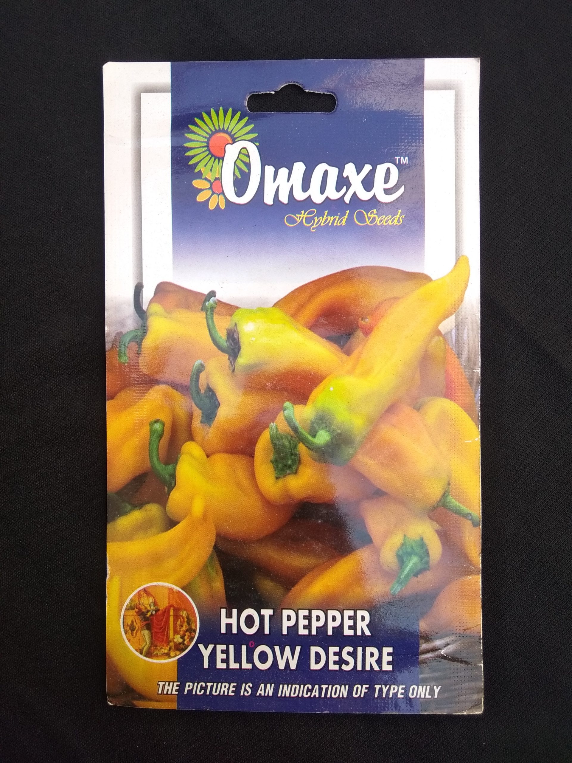Hot Pepper Yellow Desire – (50 seeds) – Omaxe - Indian