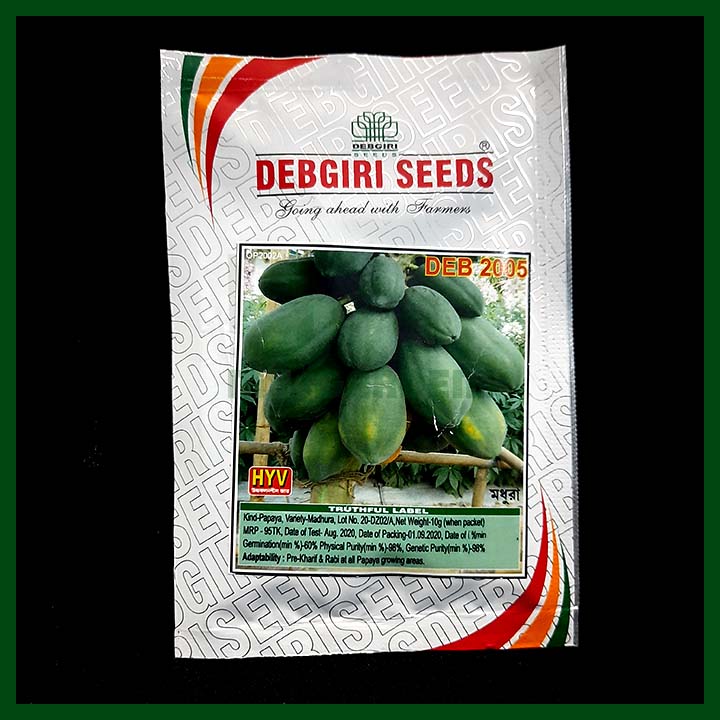Papaya - Madhura - 500 Seeds - Debgiri - Indian